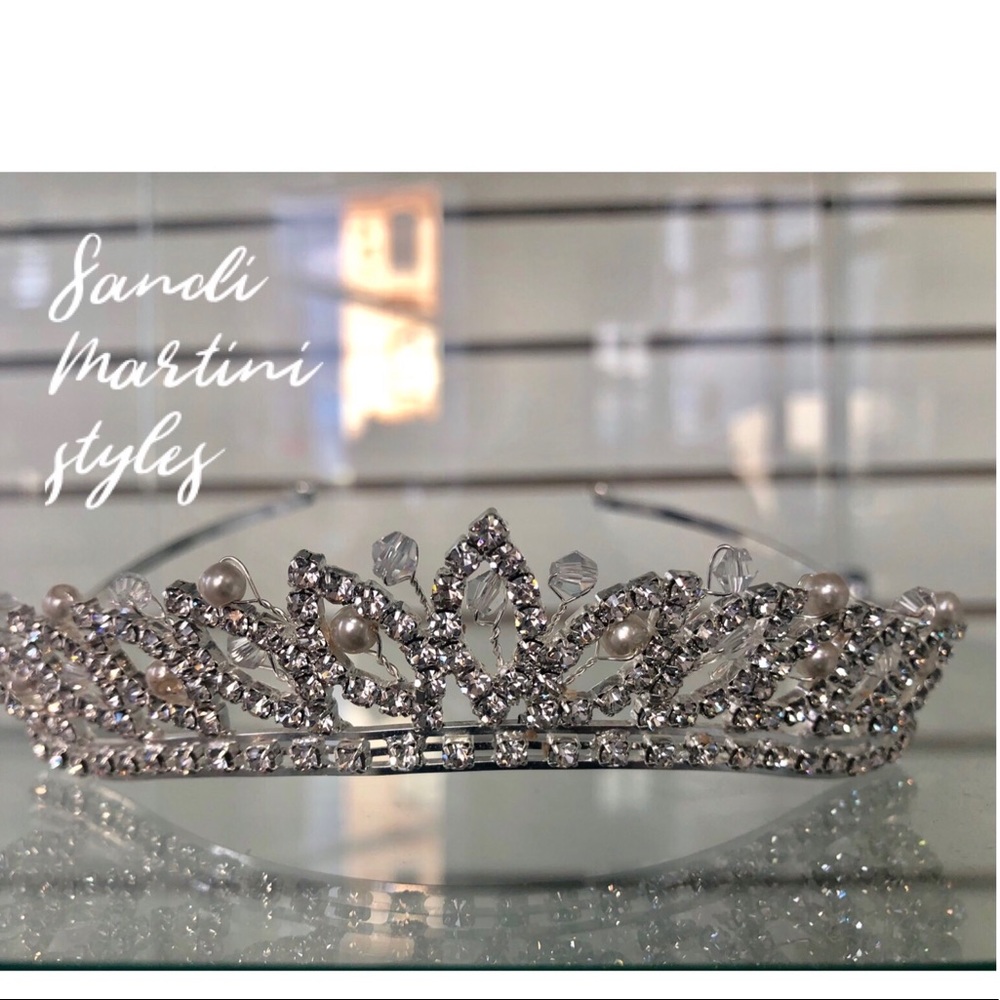 Girl Tiaras in Silver Handmade